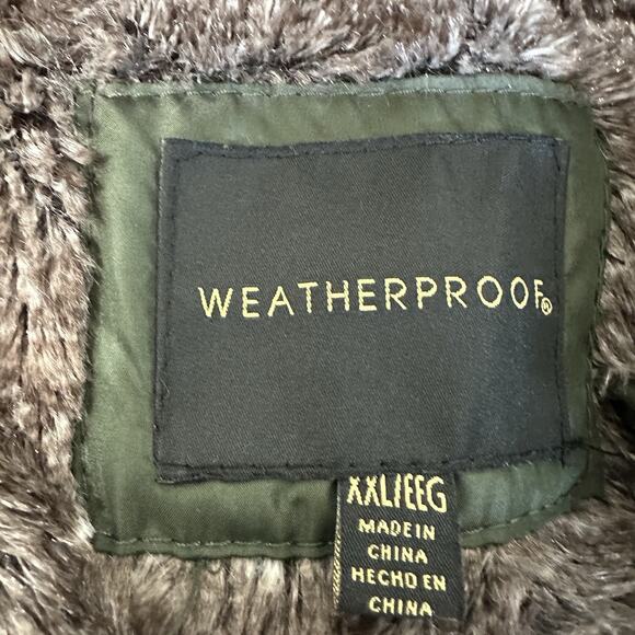 Weatherproof Vest Women XXL Olive Green Quilted Faux Fur Lined Full-Zip Classic - Picture 8 of 11
